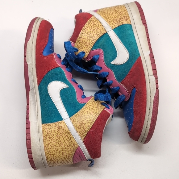 Nike SB Dunk High Multicolor Womens Size 10.5 What The Dunk Inspired Rare - Picture 5 of 10
